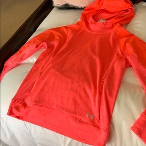 Orange under armour hoodie